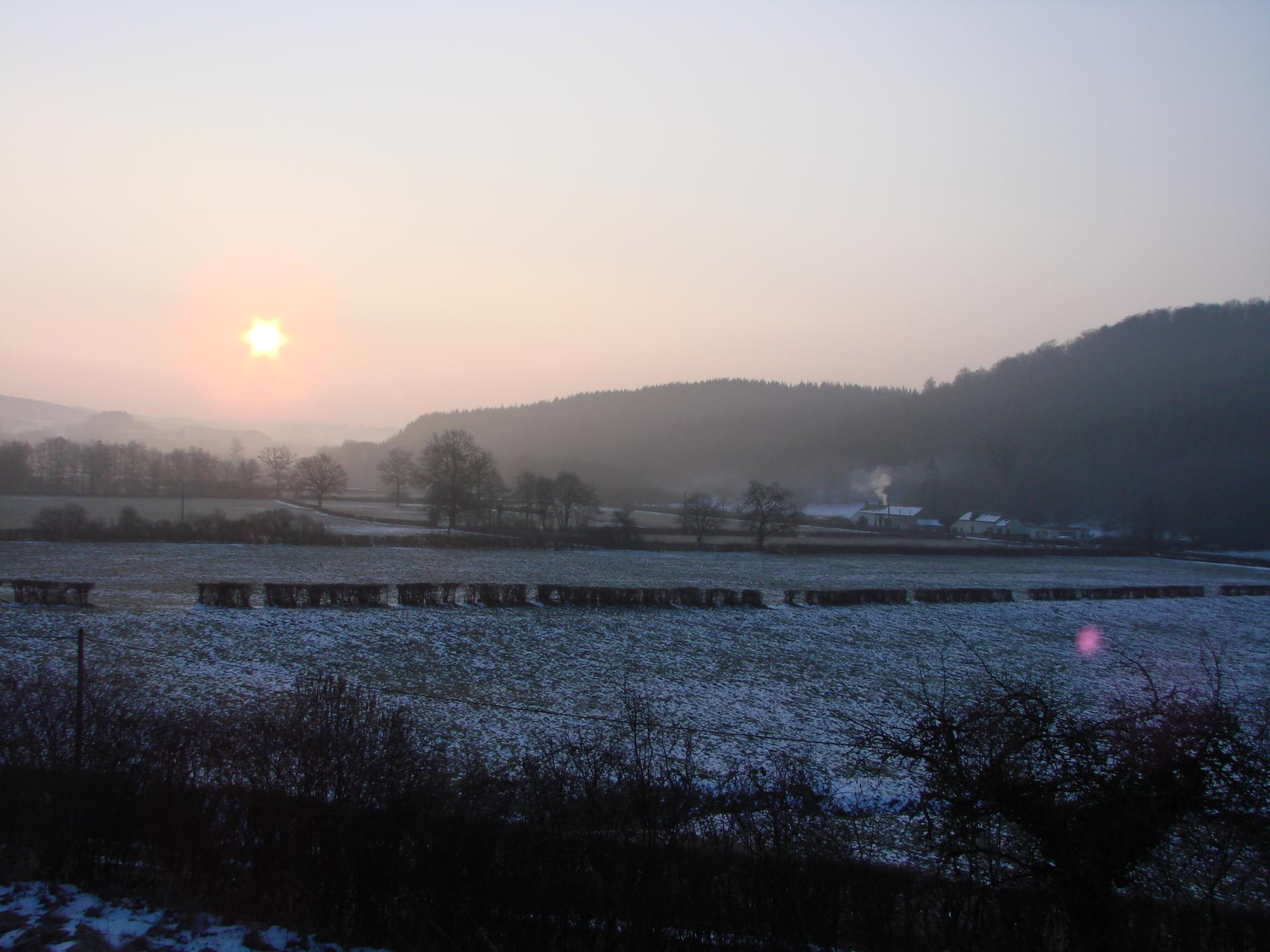 Vallée de l'Yonne en hiver