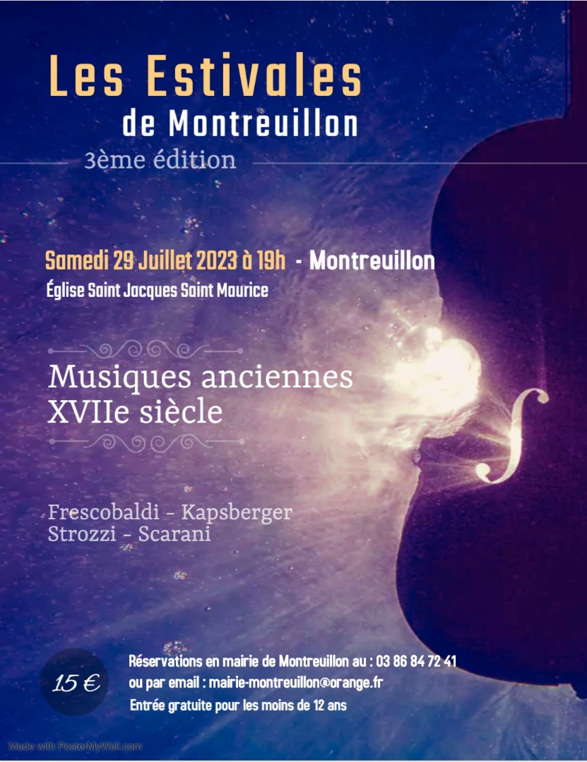 affiche des estivales de Montreuillon