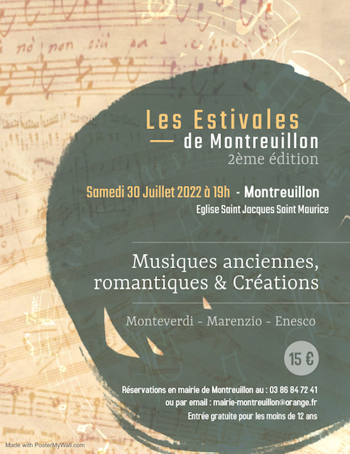 affiche concert estivales